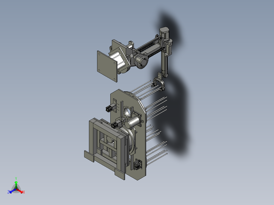 机器人自动上料装置3D图纸H900 非标自动化设备3D图纸3D模型