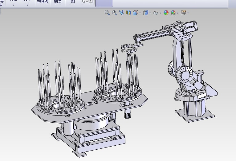 机器人自动上料装置3D图纸H900 非标自动化设备3D图纸3D模型