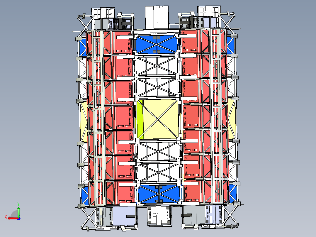 太空通道货物包装储存机构1后视图