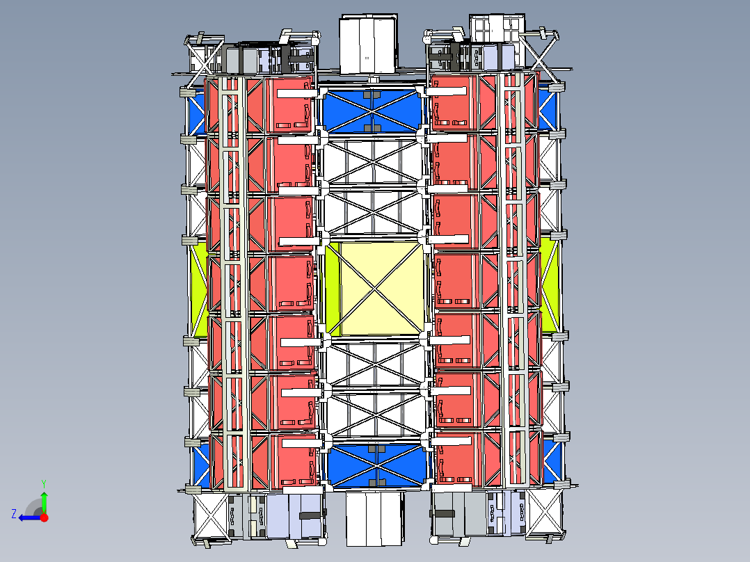 太空通道货物包装储存机构1右视图