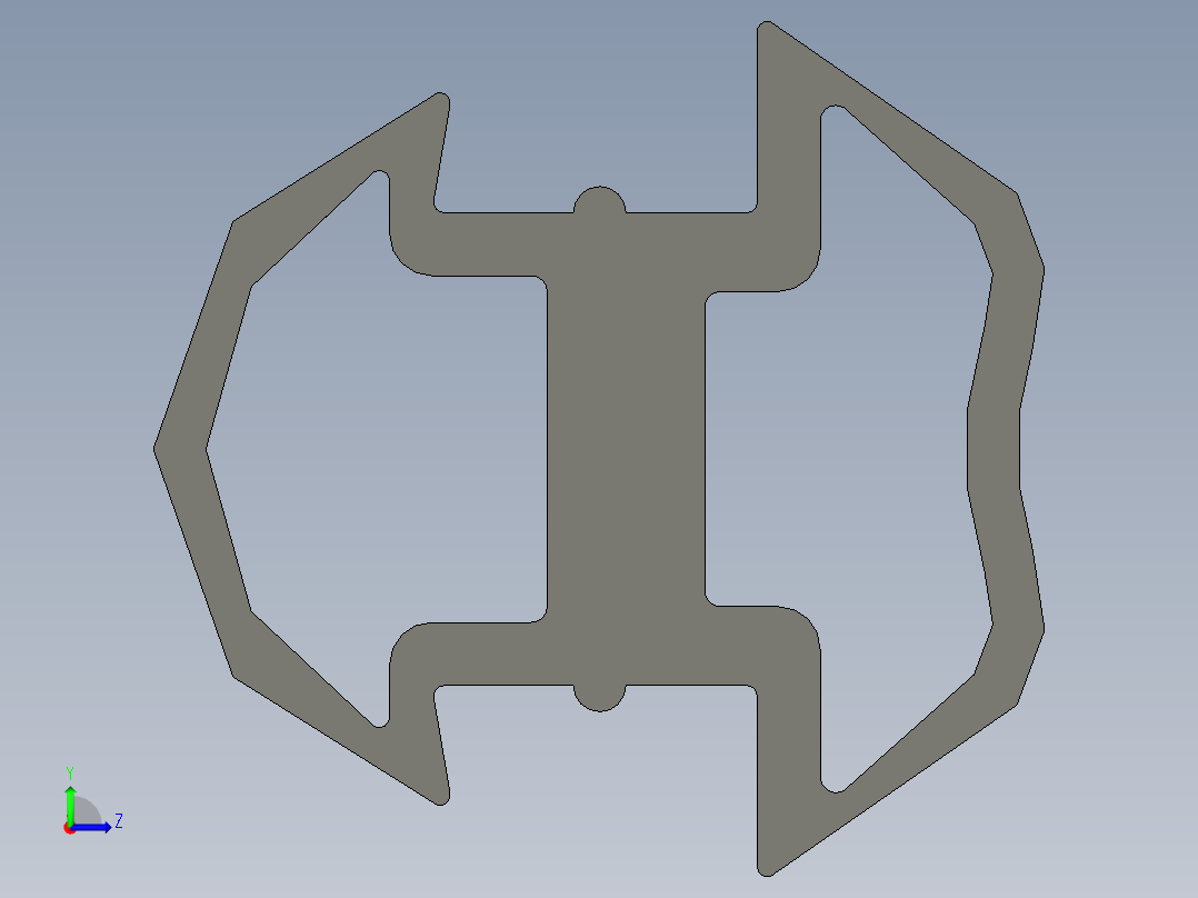 型材-BR 10 SLOT RUBBER SEALING STRIP 3842518492.STEP左视图