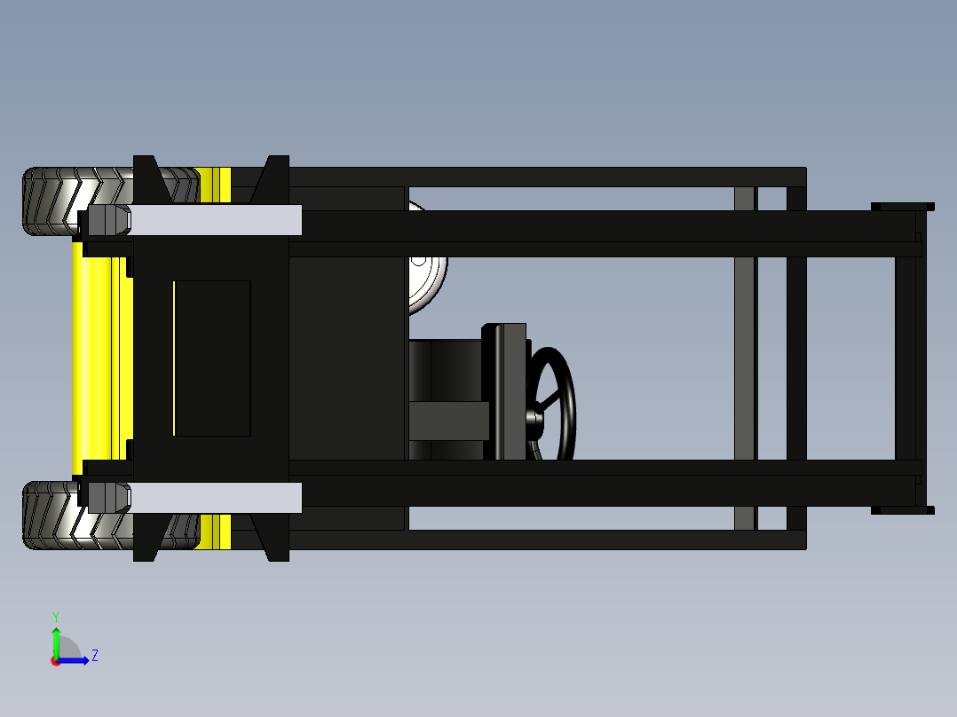 简易叉车左视图