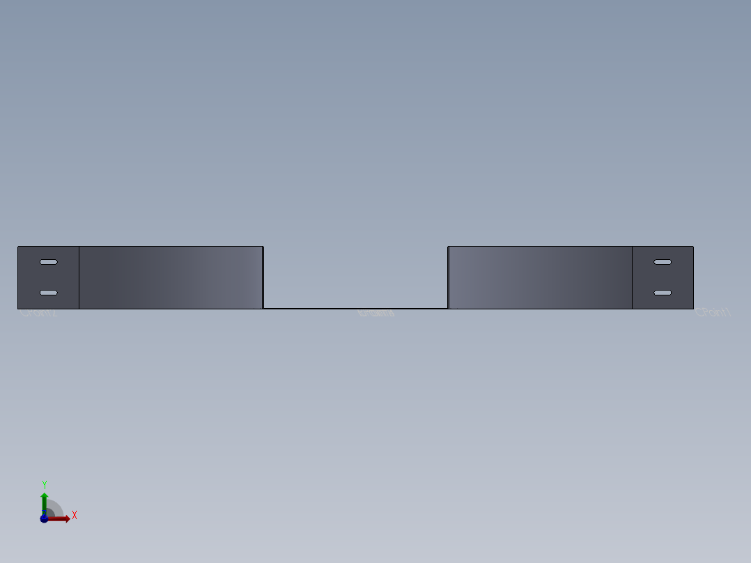 cable tray cross前视图