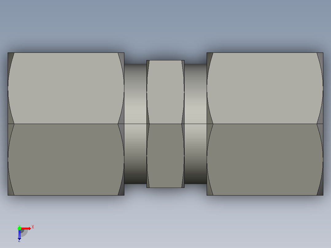 卡套式工业通用硬管接头EO Union G10LCF俯视图