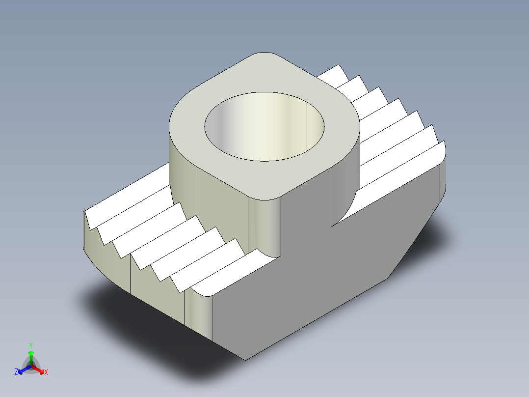 型材-BR 10 SLOT M6 T-NUT KJN530285正等轴测图