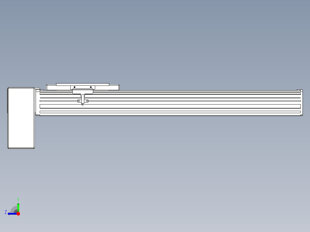 同步带全封闭直线模组TPA-HCB-14D-120-L400-RP-C-P40-N3右视图