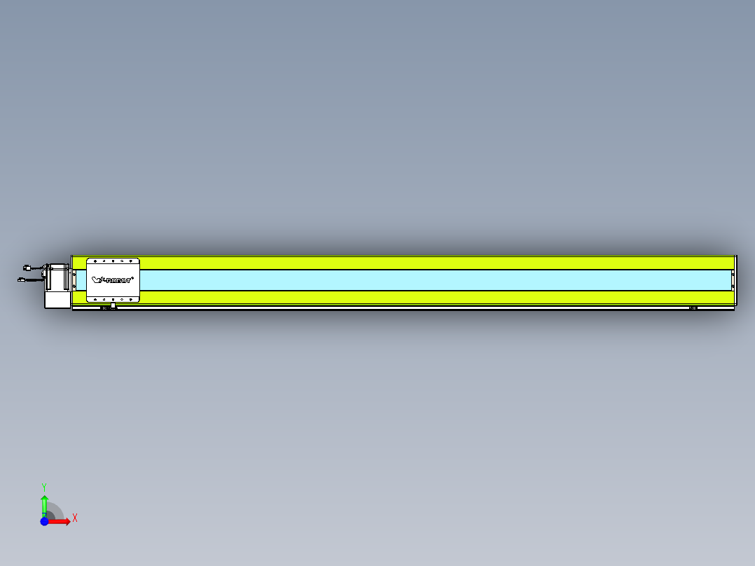 威洛博VBC同步带传动一无尘环境VBC17-L45-S1950-BLU-ZP75-C3前视图