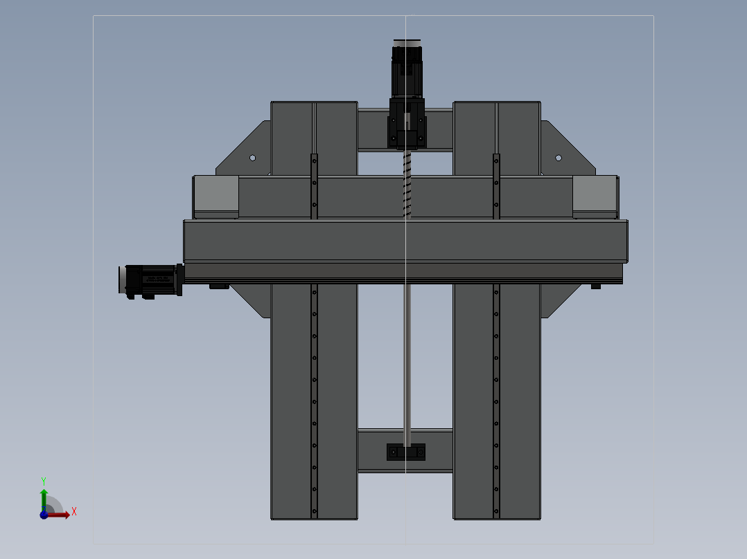四轴NC机器前视图