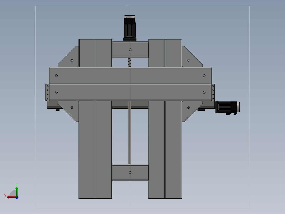 四轴NC机器后视图