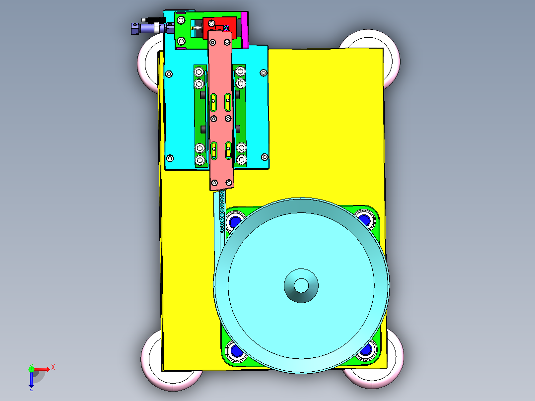 螺母送料机自动上下料sw22可编辑俯视图