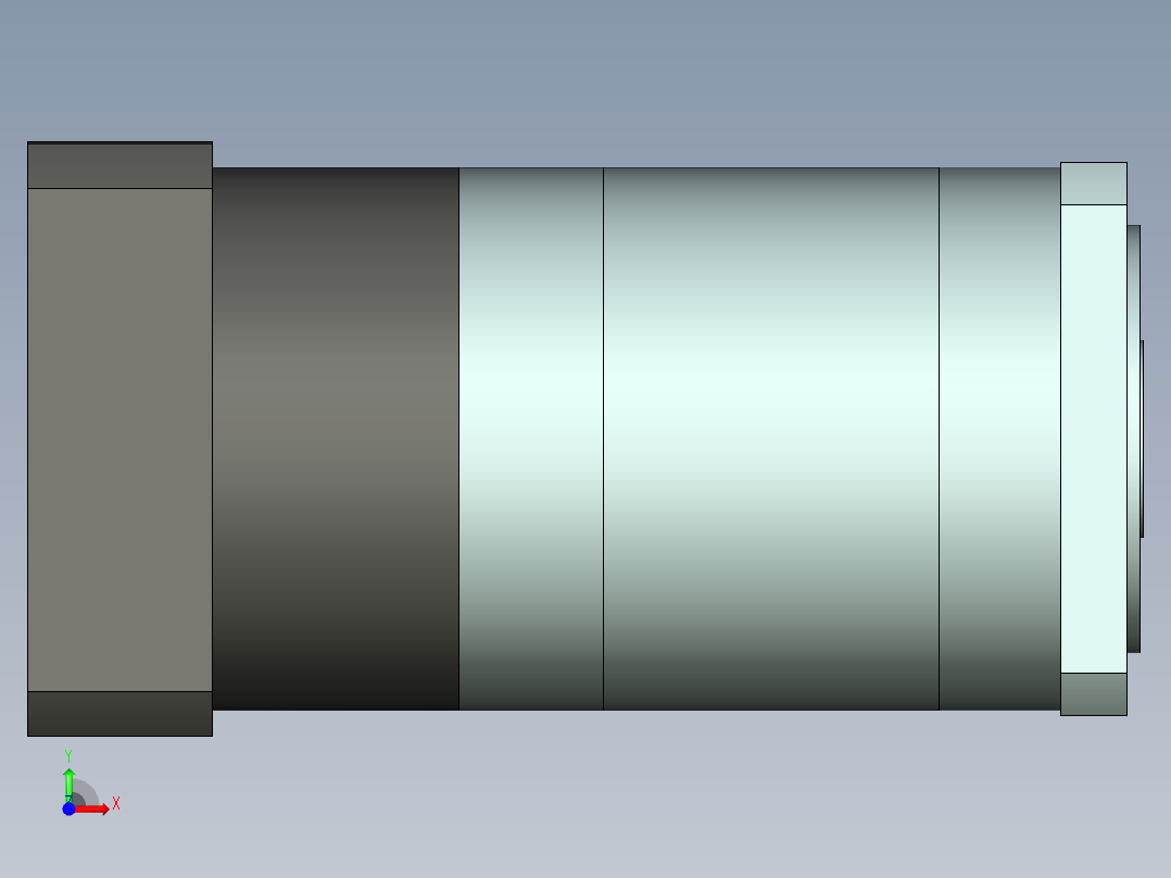 直齿孔PLF160-L3-LC 42-114.3-200-M12.stp前视图