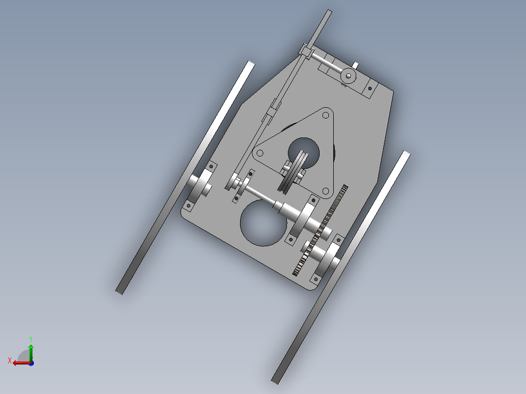 8字无碳（三维+CAD）后视图