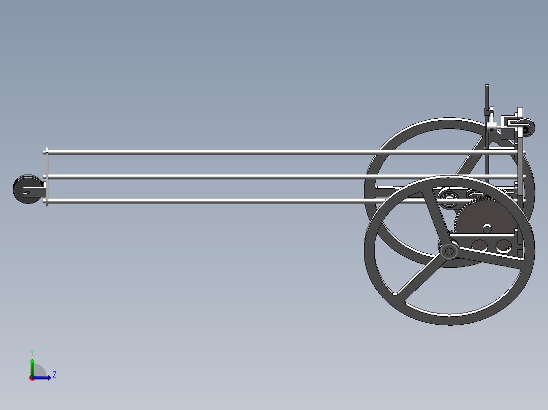 8字无碳（三维+CAD）左视图