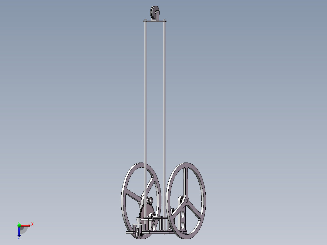 8字无碳（三维+CAD）俯视图