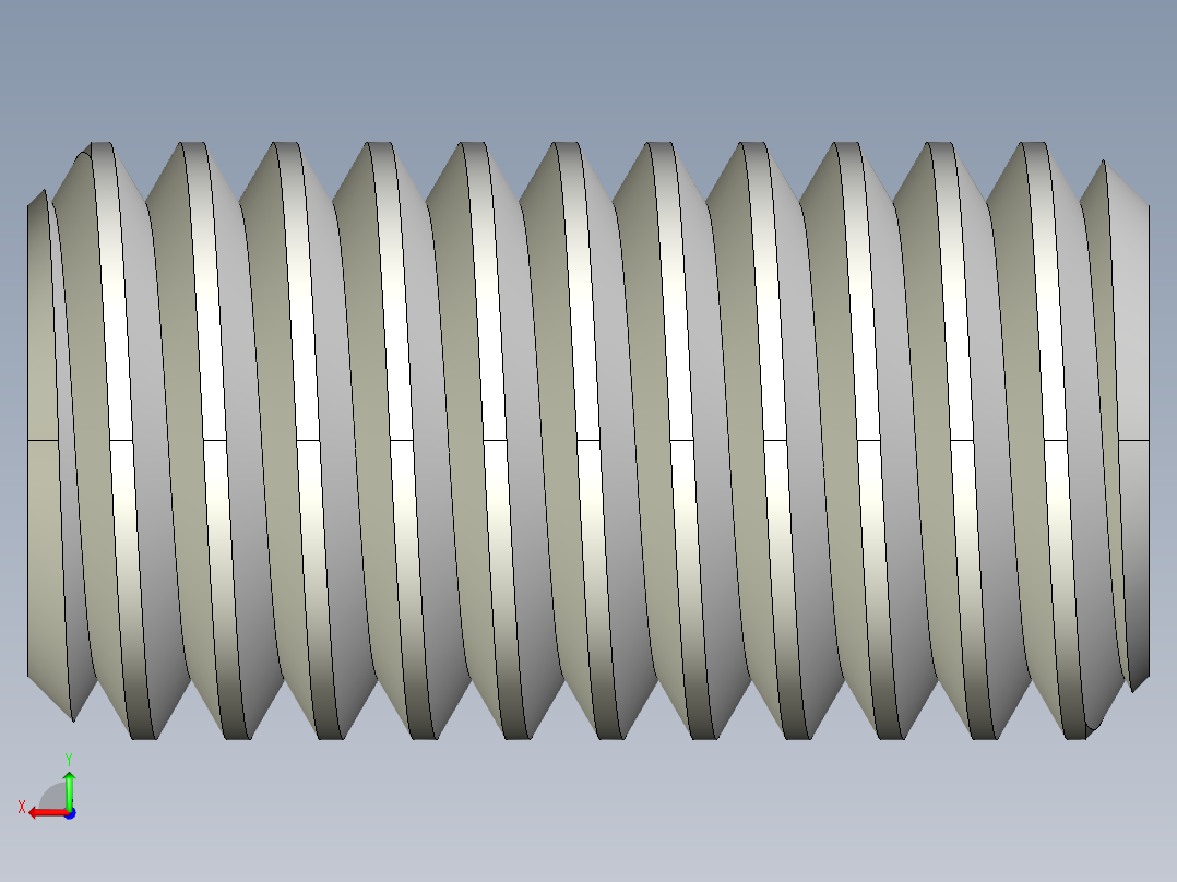 DIN 913-ISO 4026 固定螺钉-M8 L=15.STEP后视图