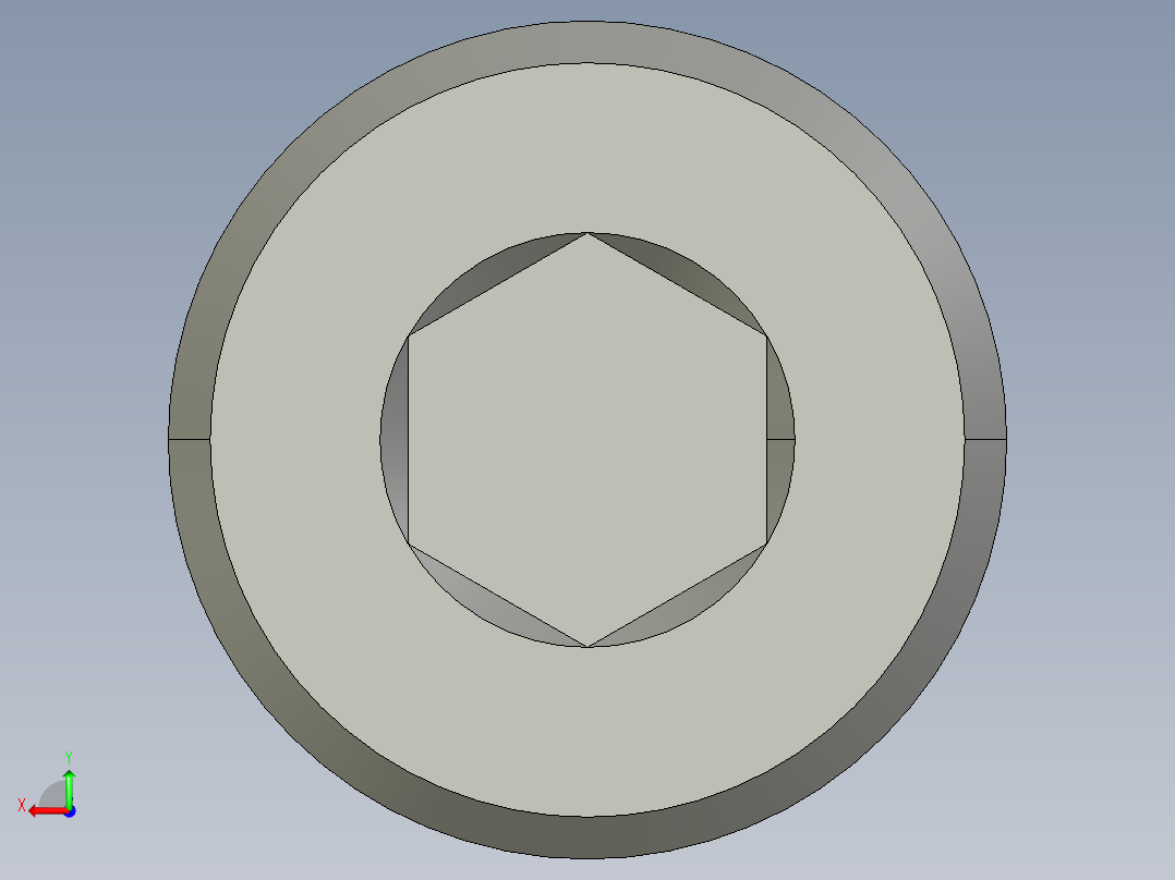 M4 x 0.7mm Thread 10mm LONG SOCKET HEAD CAP SCREW.STEP后视图