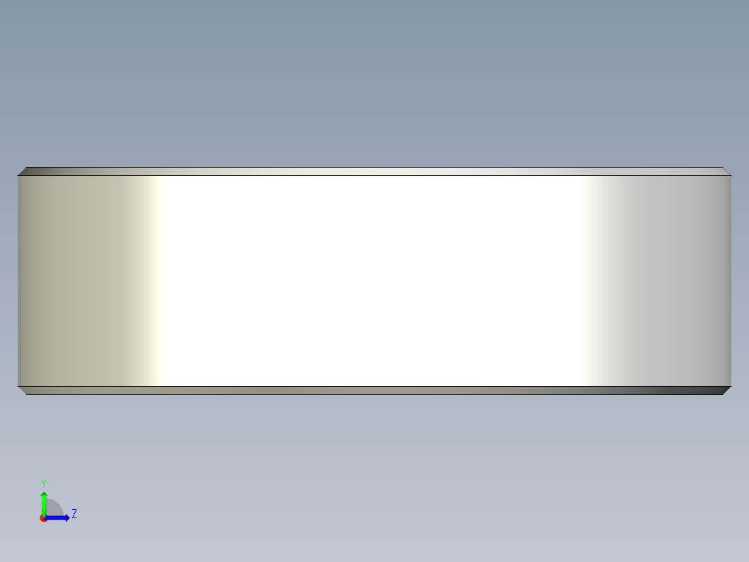 基本608ZZ滑板轴承左视图