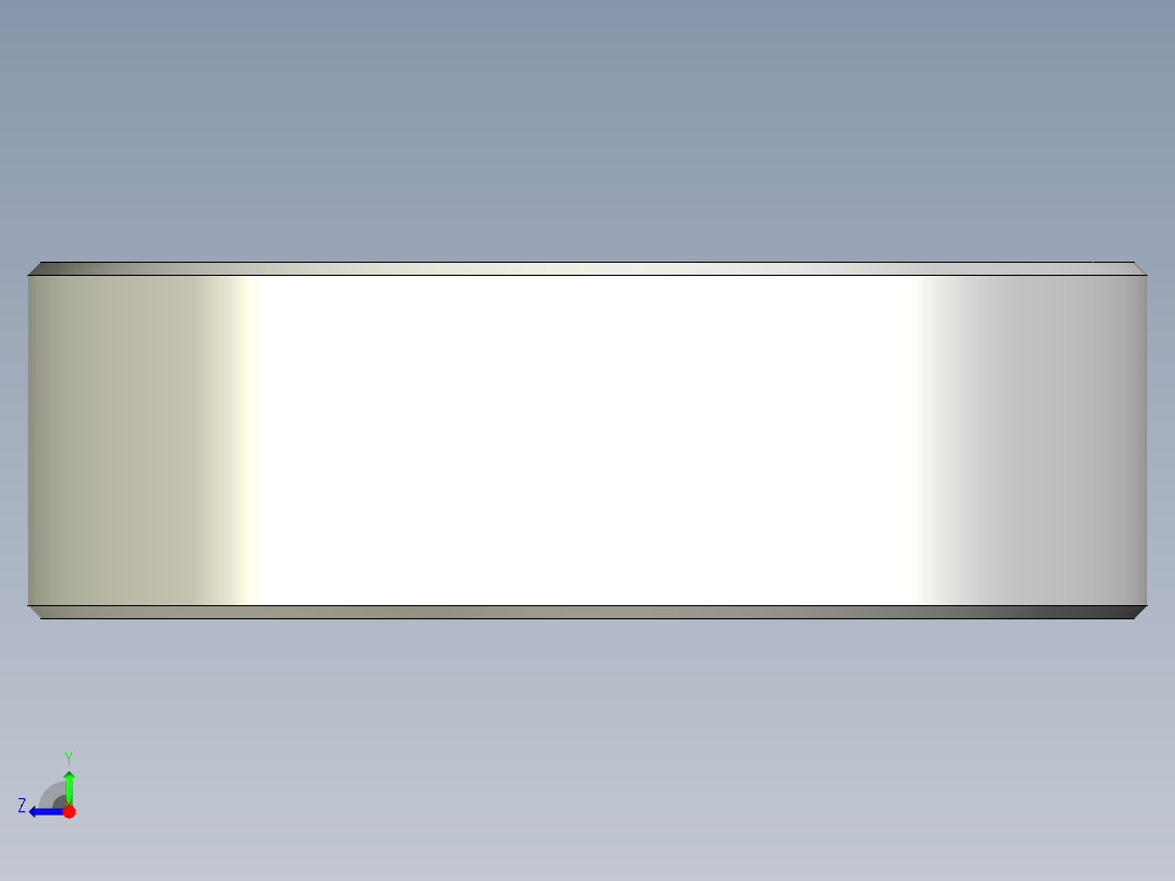 基本608ZZ滑板轴承右视图