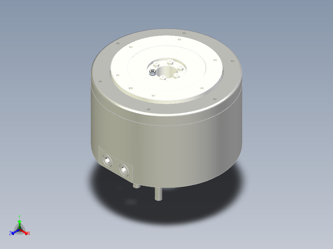135-015直驱电机正等轴测图
