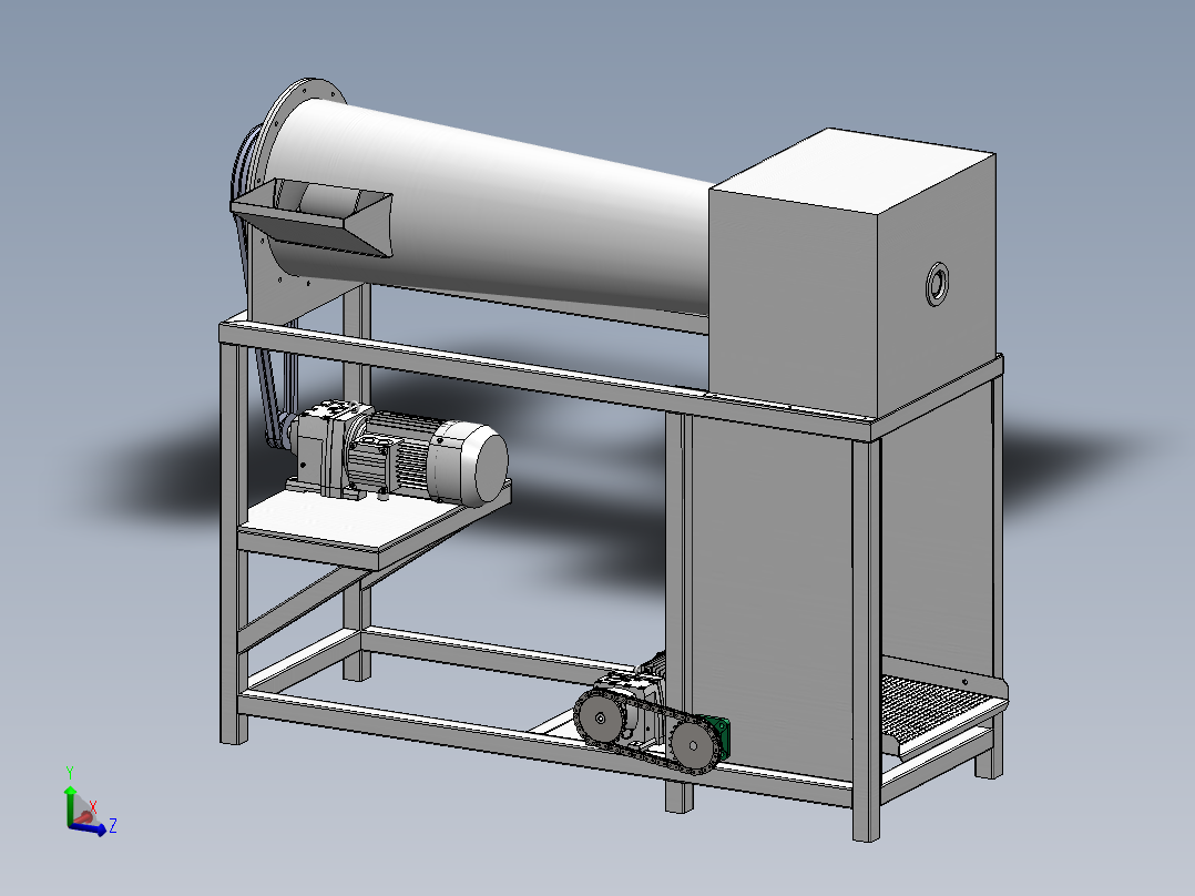 油菜脱粒机三维SW模型1275547===900