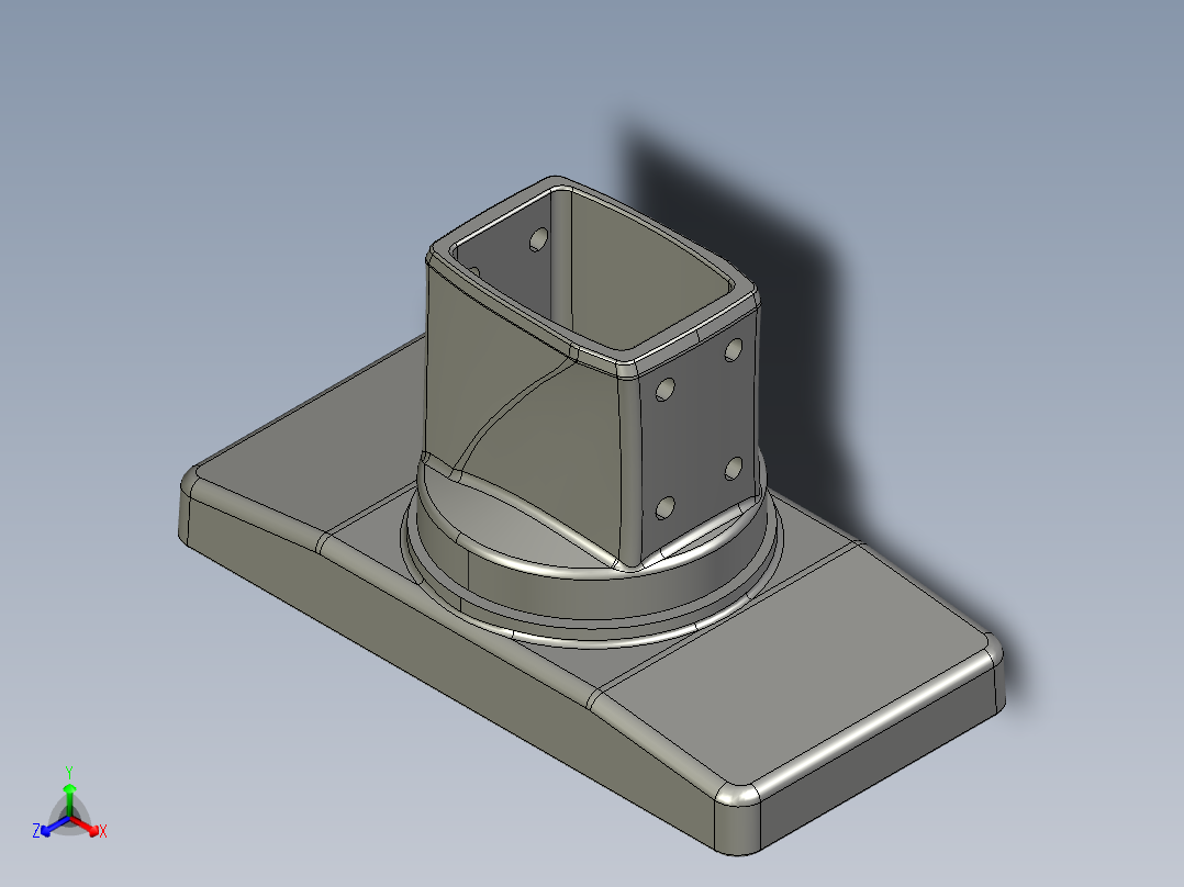 55-75-080防颤抖箱体连接器.STEP正等轴测图