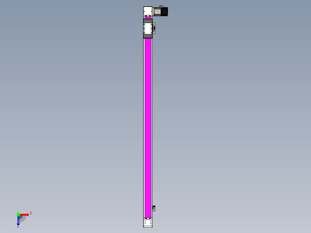 同步带滑台-欧规BC6-L120-S1250-R-P40-D3俯视图