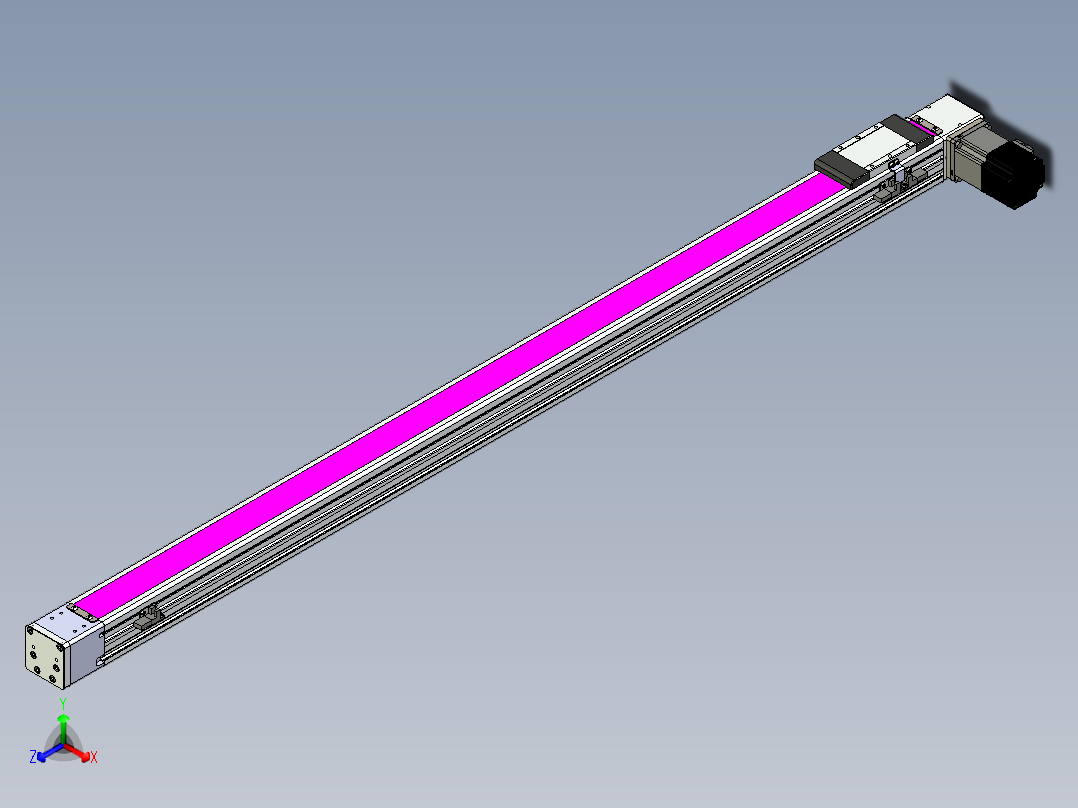 同步带滑台-欧规BC6-L120-S1250-R-P40-D3正等轴测图