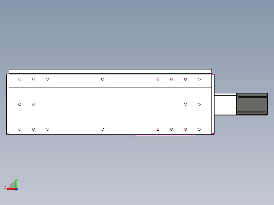 VF丝杆传动-一般环境VF22-L20-C-S400-BC-P75-C4后视图