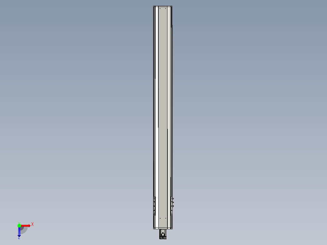东锦丝杆传动-直线滑台模组DH210-C-L10-S2050-BC-P750W-C3俯视图
