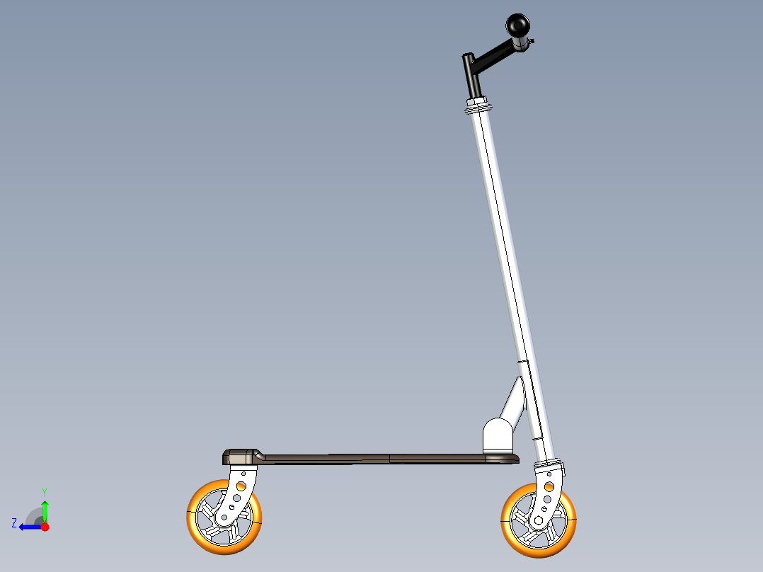 儿童滑板车右视图