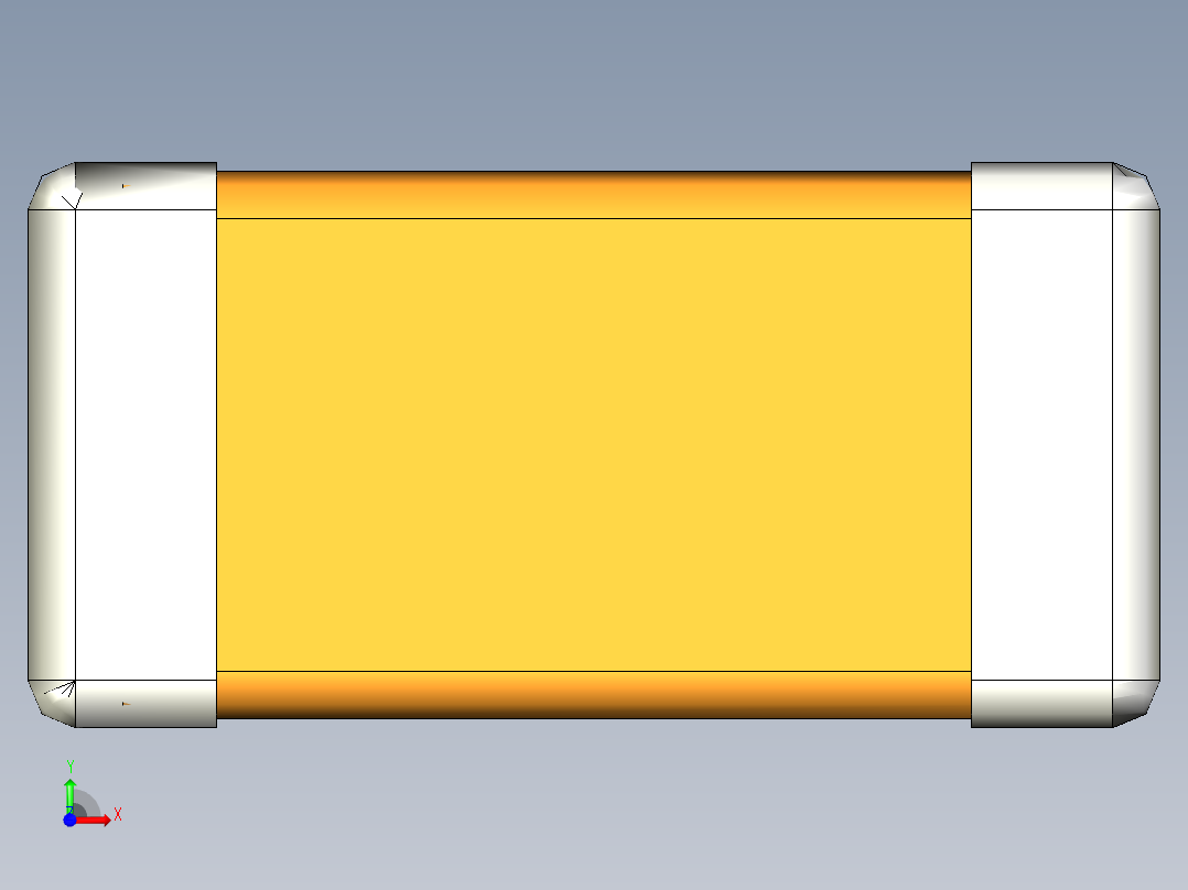 元器件3D封装C0201_03517前视图