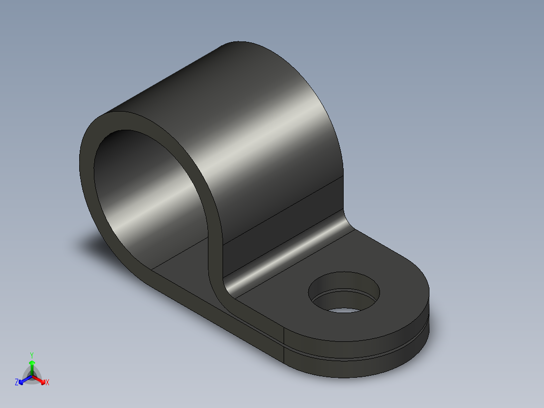 HP 系列 P 夹-H5P-BK正等轴测图