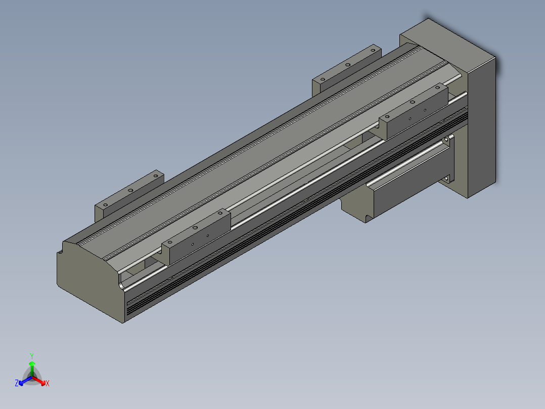 直线模组LHAT10-CA-S300-D-C3设计图纸