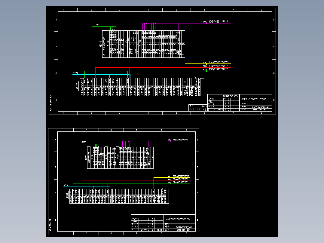 35kV母线电压互感器在监控柜上的端子排(B066-500-1907)