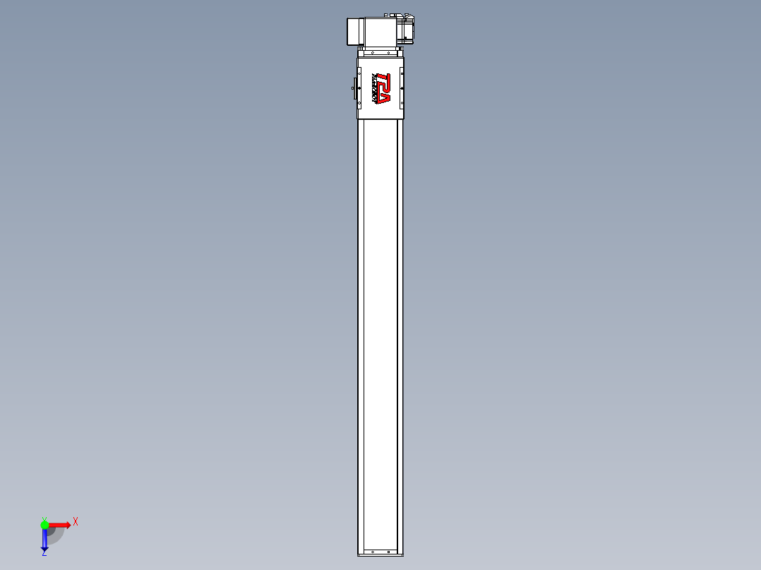 同步带全封闭直线模组TPA-HCB-110D-90-L1000-RP-C-P40-N3俯视图