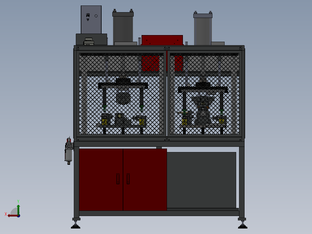 汽车引擎泄漏检测机后视图