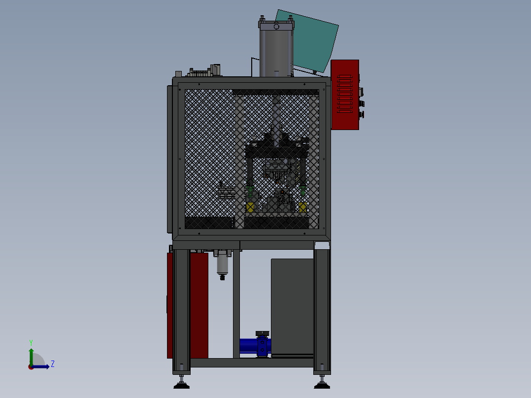 汽车引擎泄漏检测机左视图