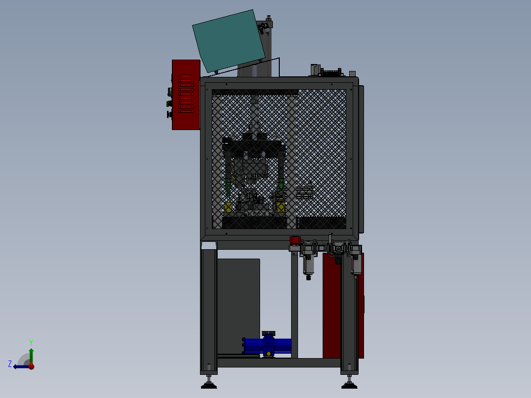 汽车引擎泄漏检测机右视图