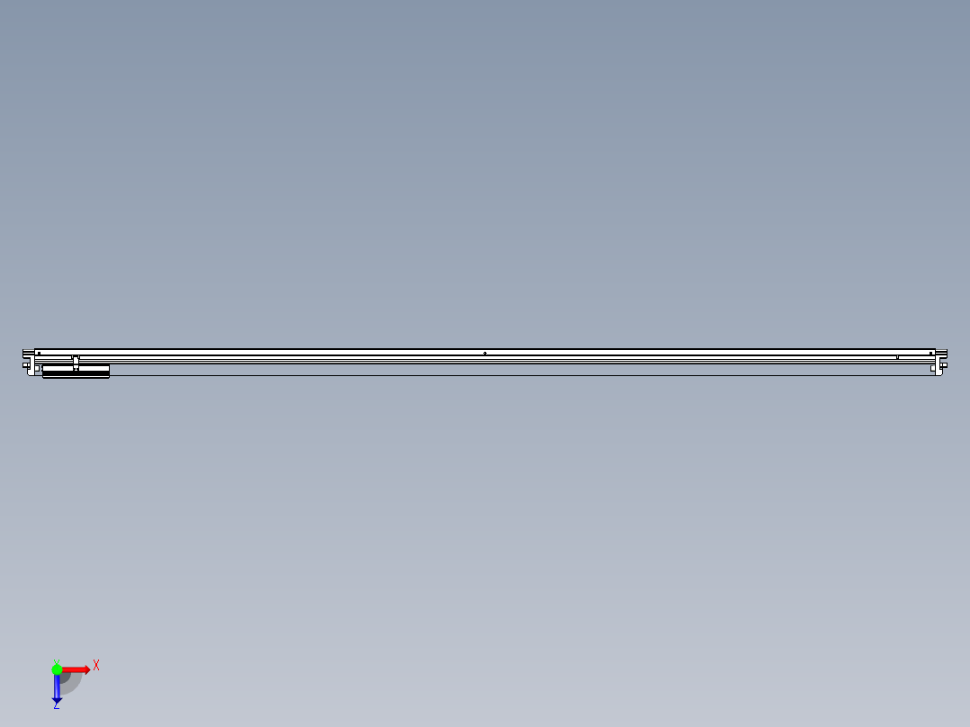 威洛博VL系列直线电机模组-VL17E3-S2550俯视图
