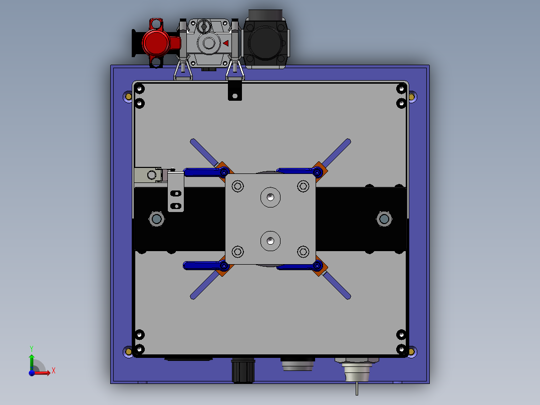 瓶装压缩机sw18可编辑前视图