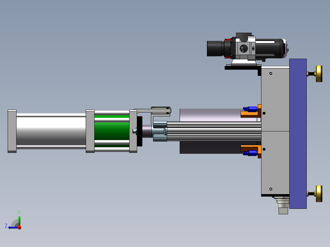 瓶装压缩机sw18可编辑右视图