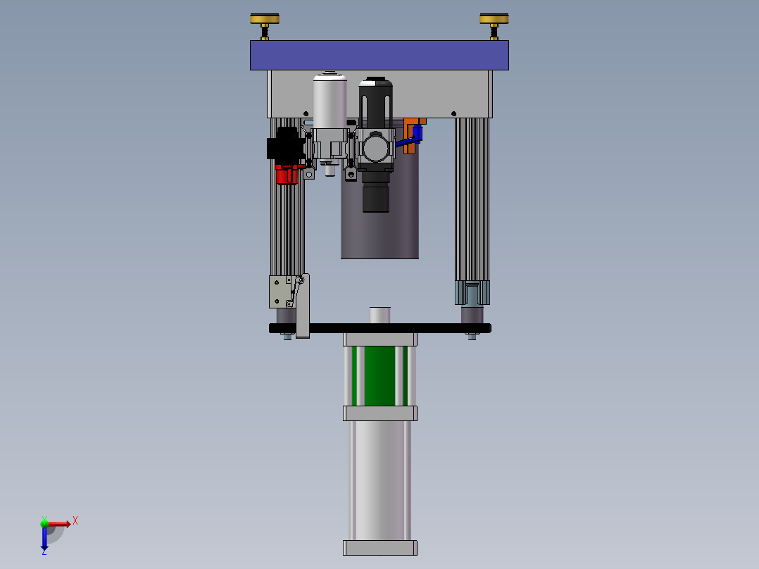 瓶装压缩机sw18可编辑俯视图
