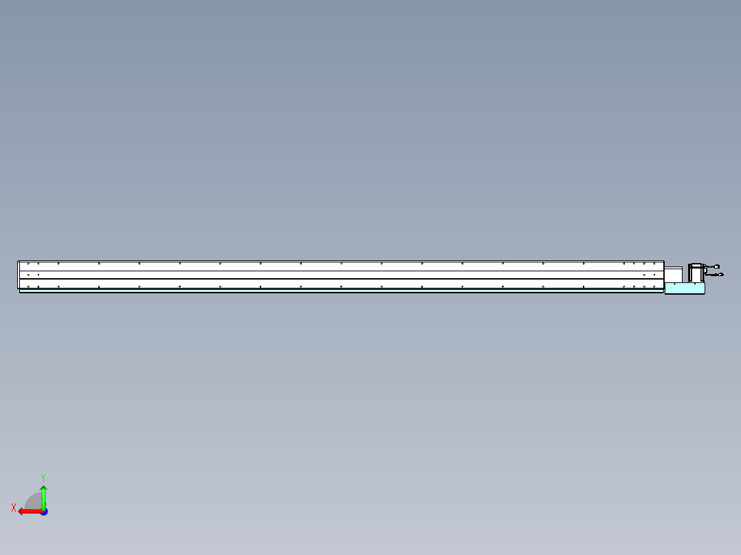 威洛博VBC同步带传动一无尘环境VBC14-L45-S2900-BL-ZP75-C3后视图