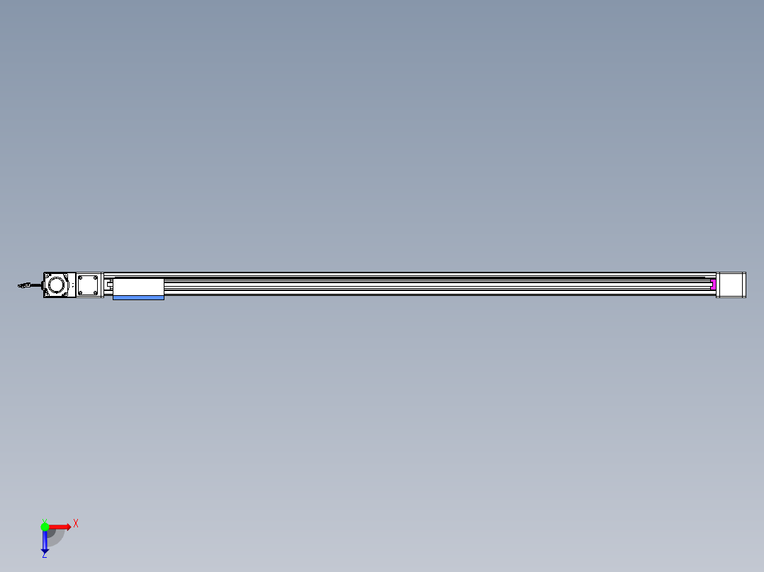 威洛博LB.GB同步带传动--欧规系列GB8-L96-S1900-BL-P75俯视图
