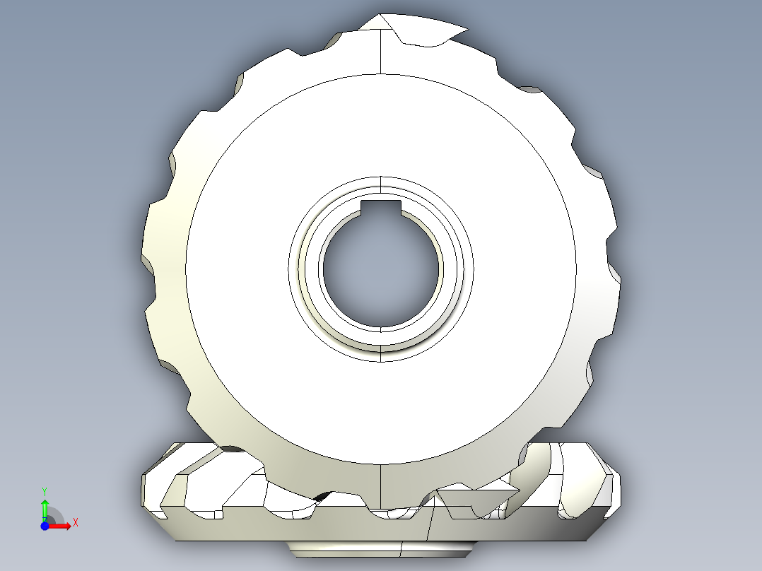 齿轮啮合 (82)前视图