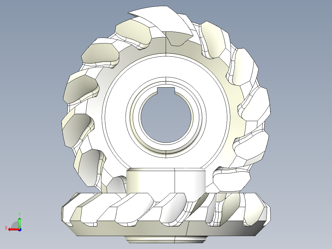 齿轮啮合 (82)后视图