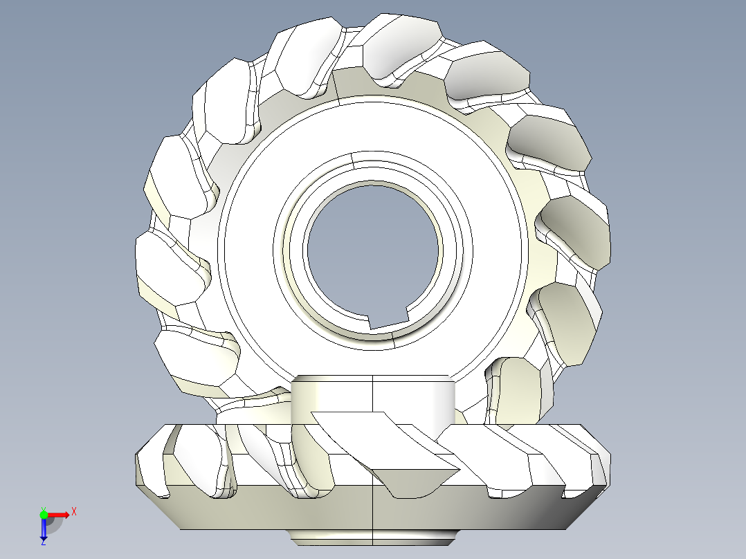 齿轮啮合 (82)俯视图