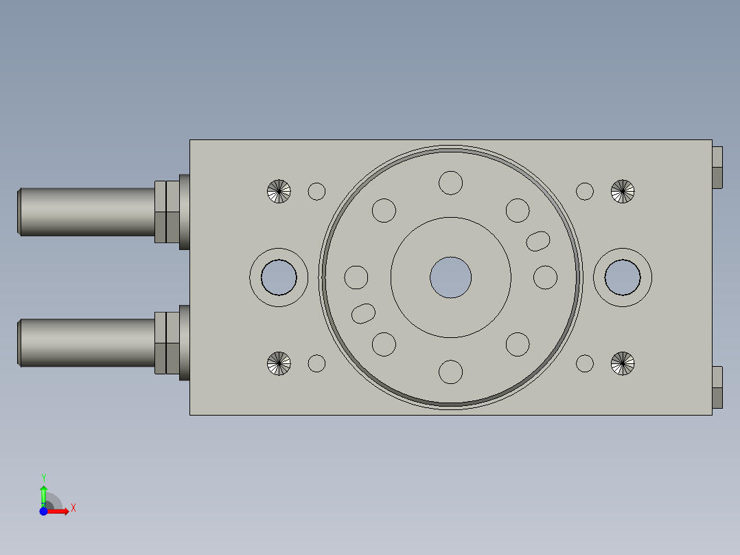 旋转气爪PRC25S前视图