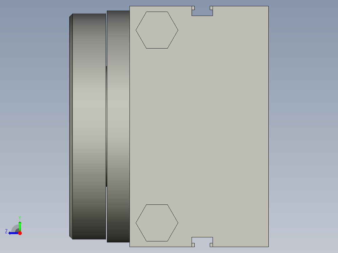 旋转气爪PRC25S右视图
