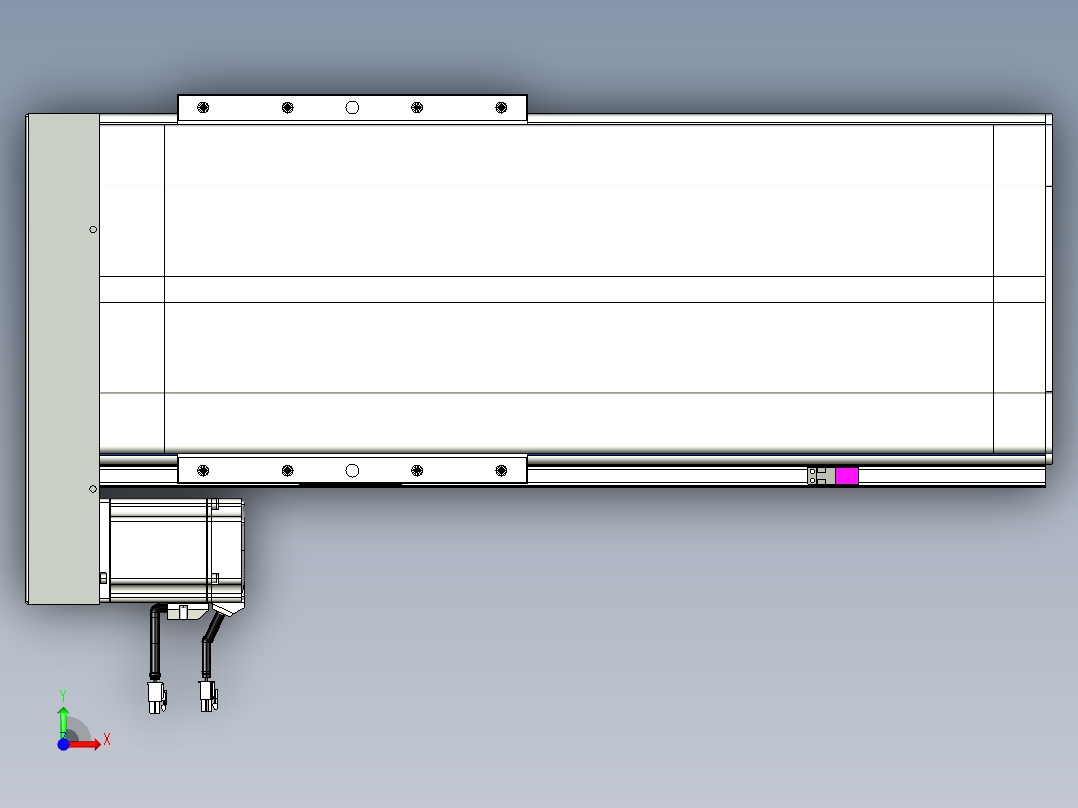 VF丝杆传动-一般环境VF27-Lxx-C-S350-BL-ZP75-C3前视图